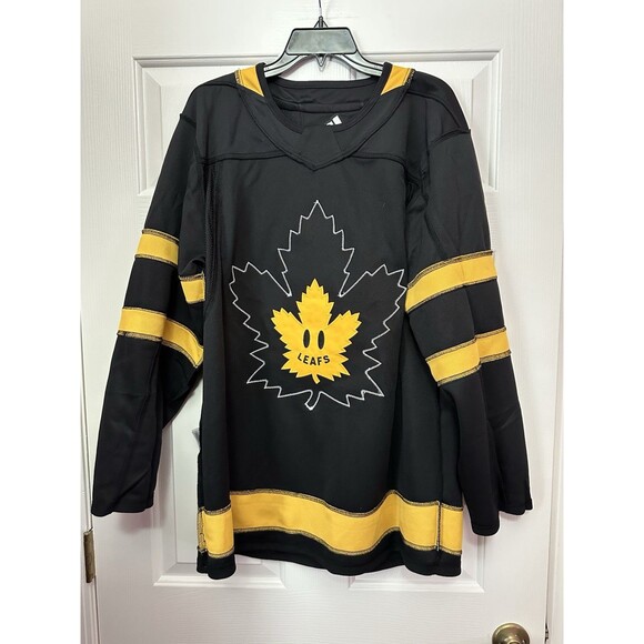 Size 50 Adidas Toronto Maple Leafs X Drew House Alternate Jersey H60049 NEW - Picture 4 of 5